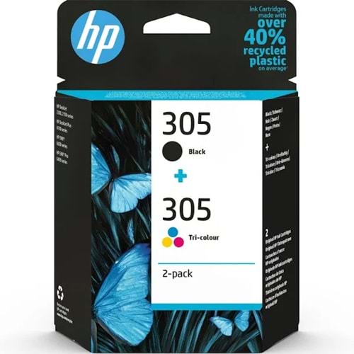 HP 305 Siyah-Renkli Mürekkep Yazıcı Kartuşu 6ZD17AE