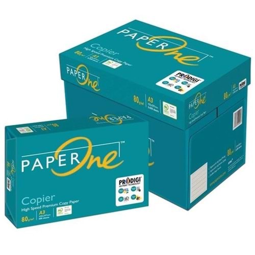 Paper One A3 Fotokopi Kağıdı 80 gr. 5x500 1 Koli (5 Paket)