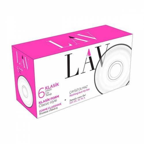 Lav Çay Tabağı 6lı Optikli 20020opt