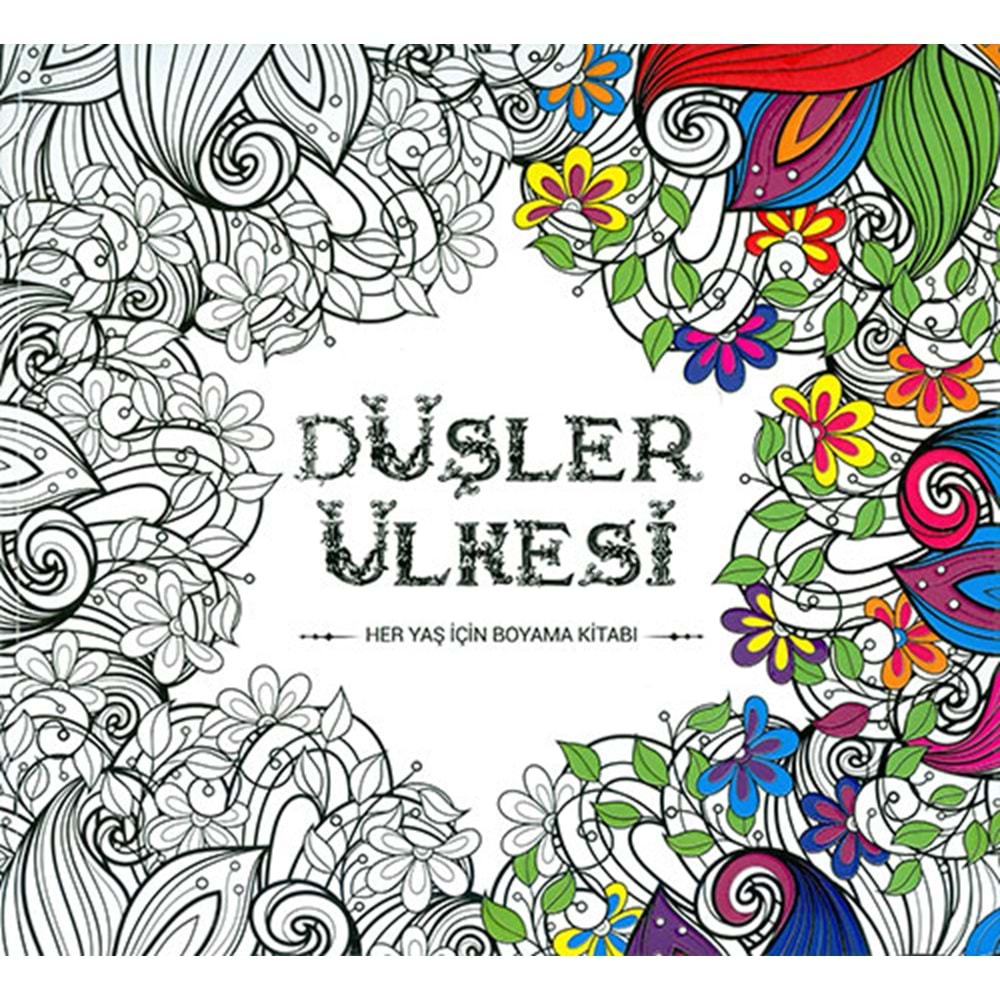 Düşler Ülkesi Her Yaş İçin Boyama Kitabı Mandala