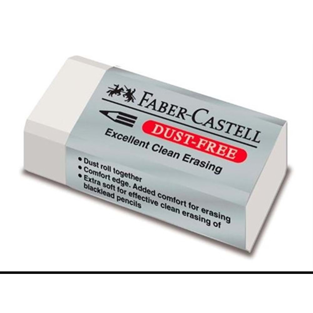 Faber Castell 1871-30 Dust-Free Beyaz Küçük Silgi