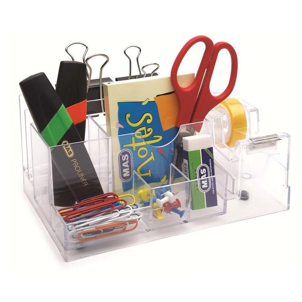 Mas Desk Organizer Masaüstü Kalemlik+Bantlık 815