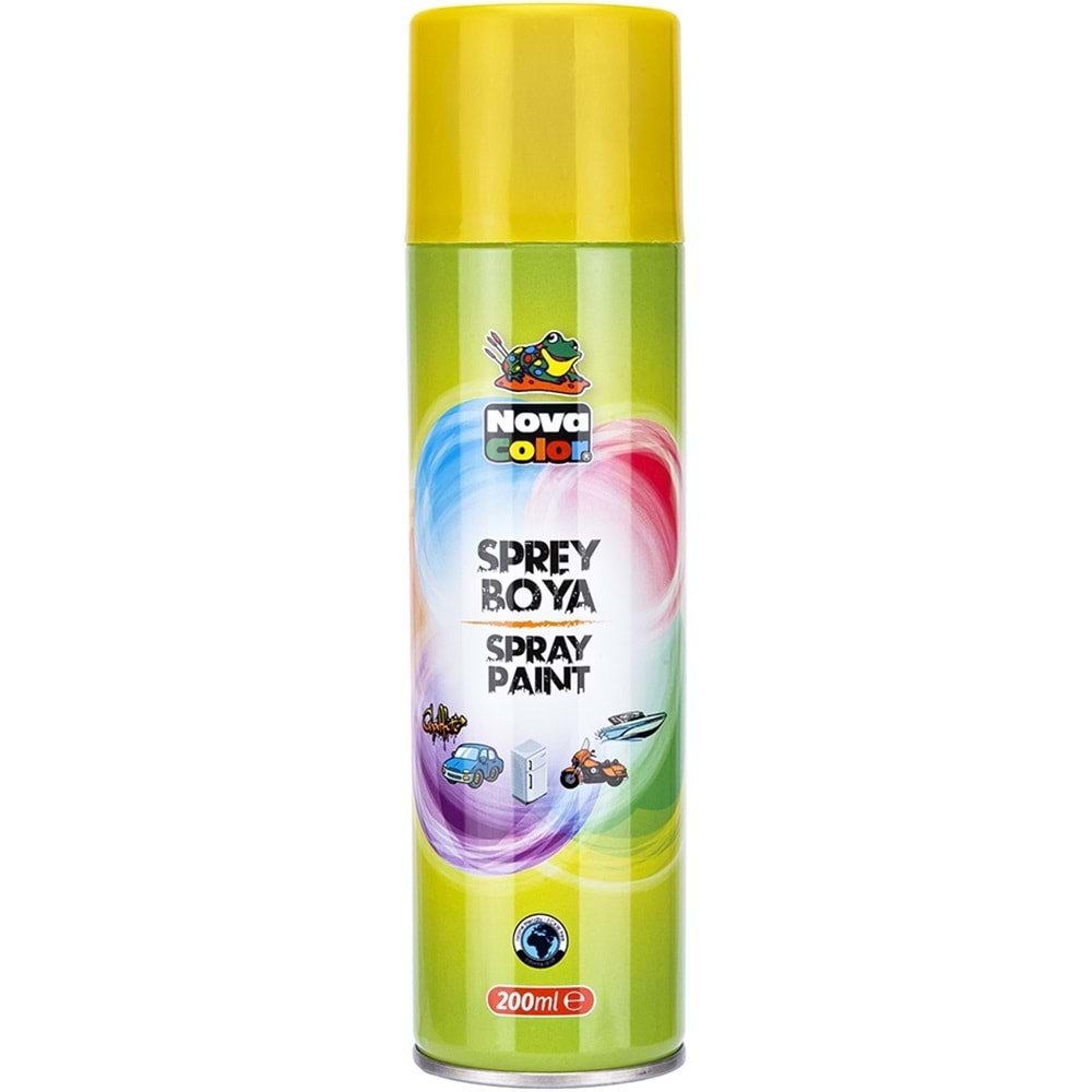 Nova Color Sprey Boya Tam Dolum 200 ml. Sarı