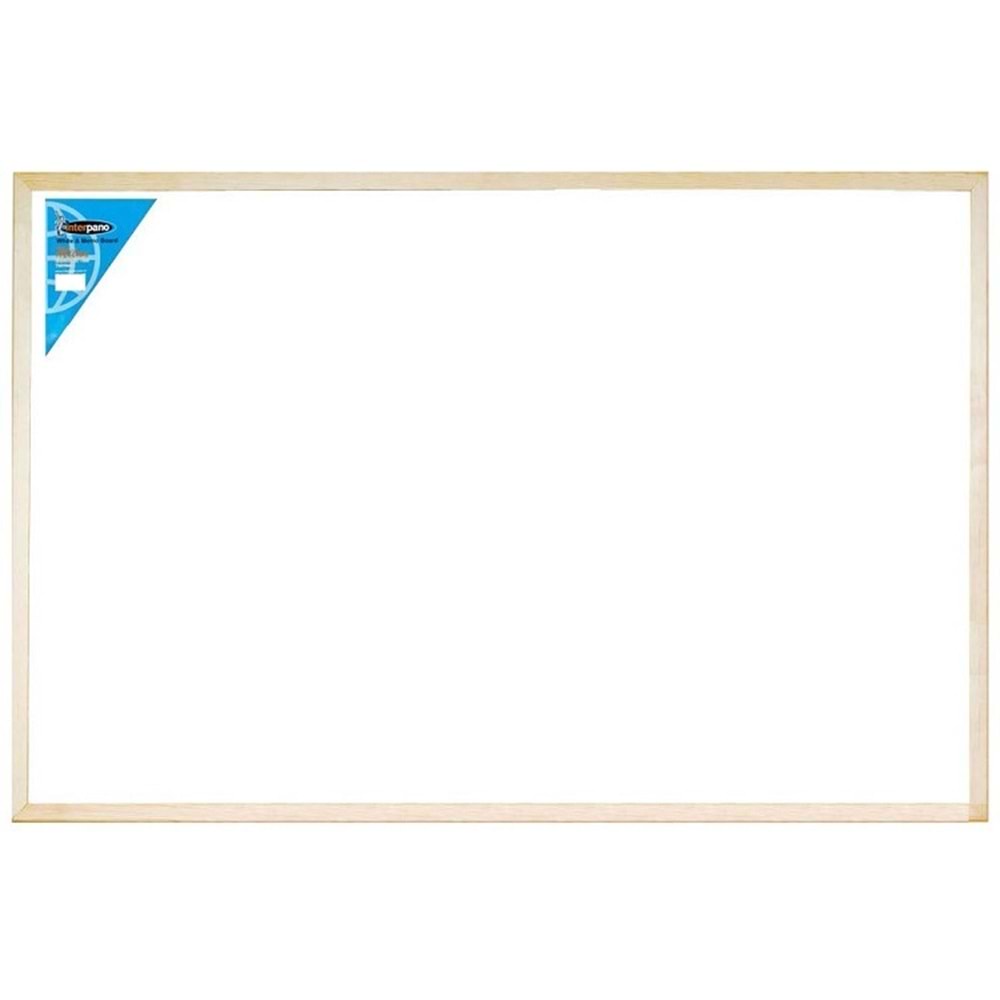 İnterpano 60x90 cm Ahşap Çerçeve Duvara Monte Yazı Tahtası INT-385