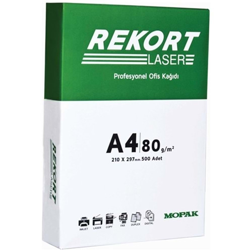 Mopak Rekort A4 Fotokopi Kağıdı 80 gr. 500 lü 1 Paket