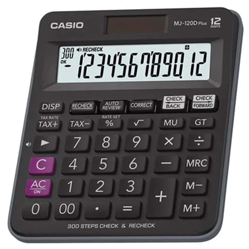 Casio Mj-120D Plus 12 Hane Masaüstü Hesap Makinesi