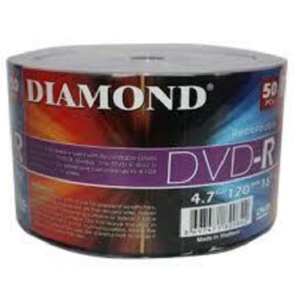 Diamond Boş DVD-R 50 li Paket 4.7 Gb 120 Min 16x