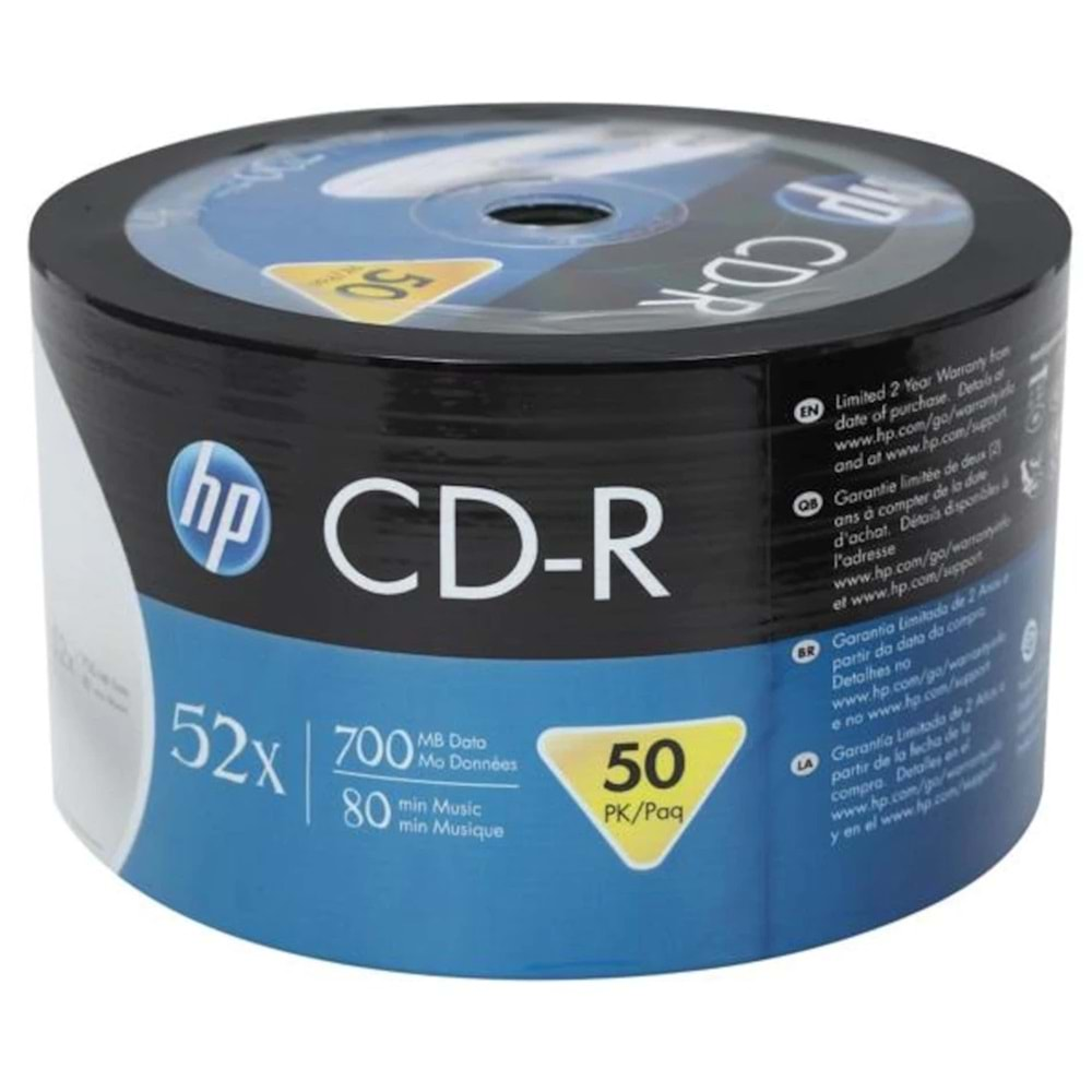 HP Boş CD-R 50 li Paket 700 Mb 80 Min 52x