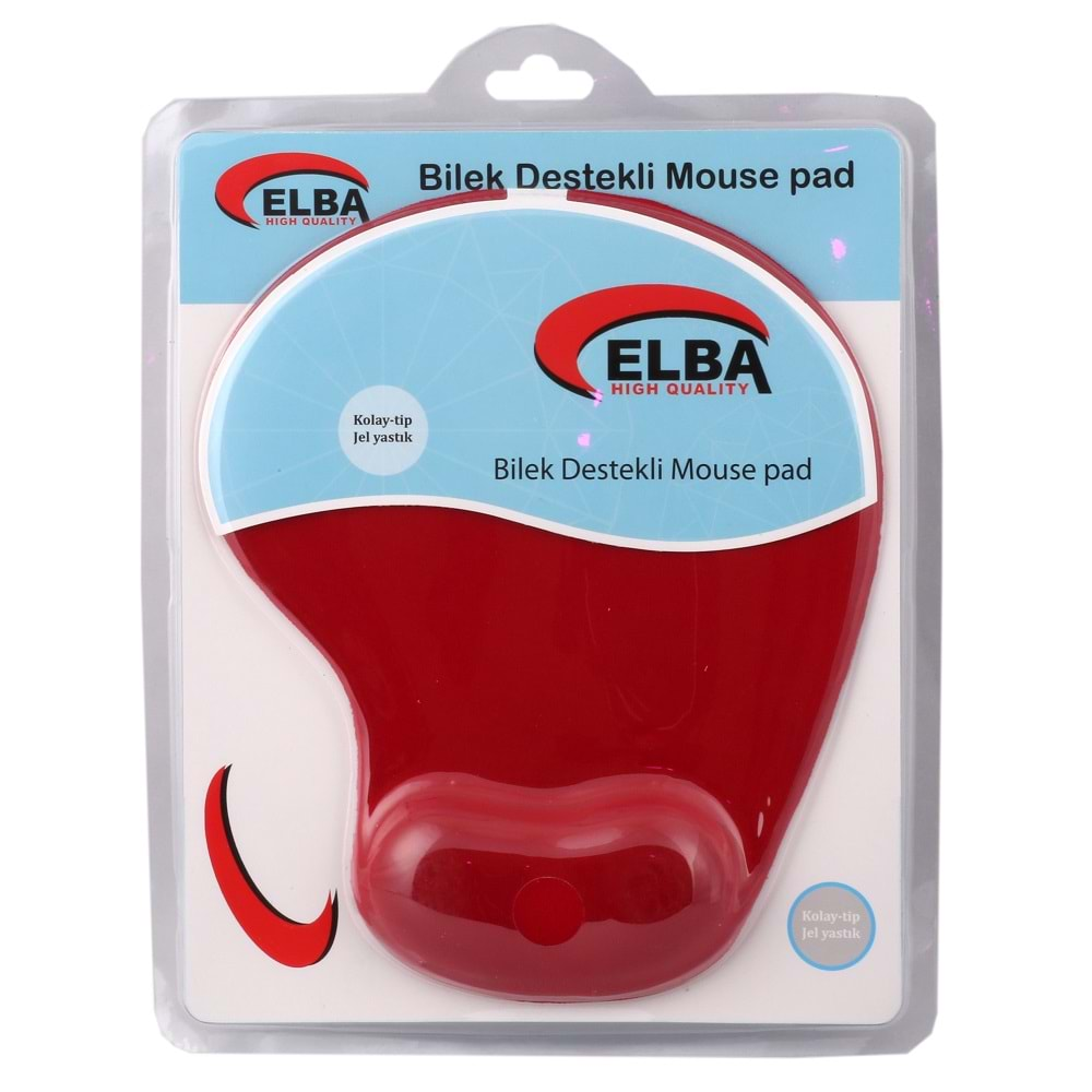 Elba K06152 Bileklikli Jel Mouse Pad Kırmızı