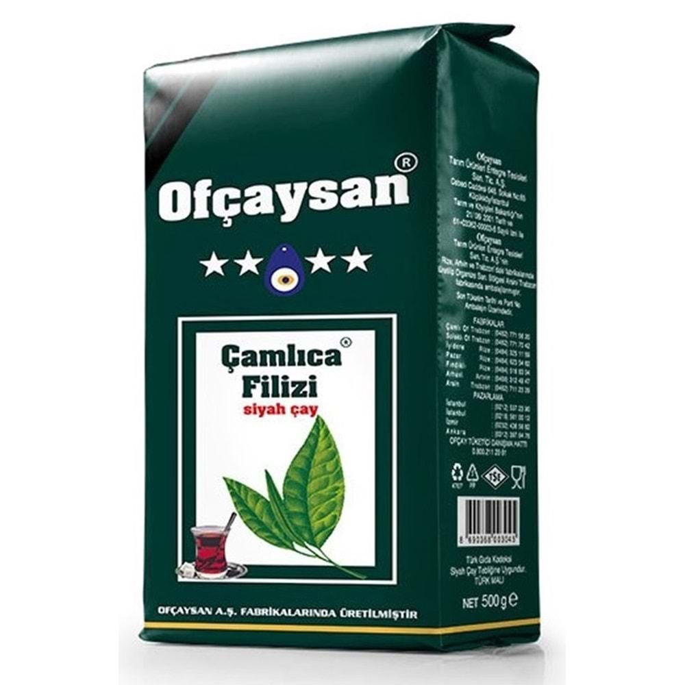 Ofçaysan Çamlıca Filizi Siyah Çay 500 gr.