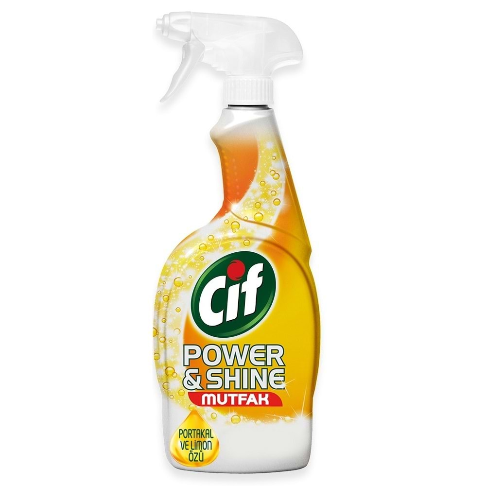 Cif Power & Shine Mutfak Ultra Yağ Çözücü Sprey 750 ml.