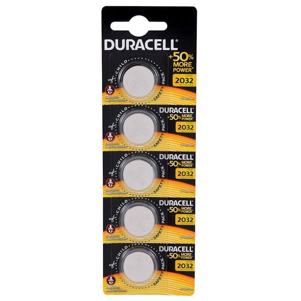 Duracell Para Pil 2032 Lityum 3 Volt 5 Adet