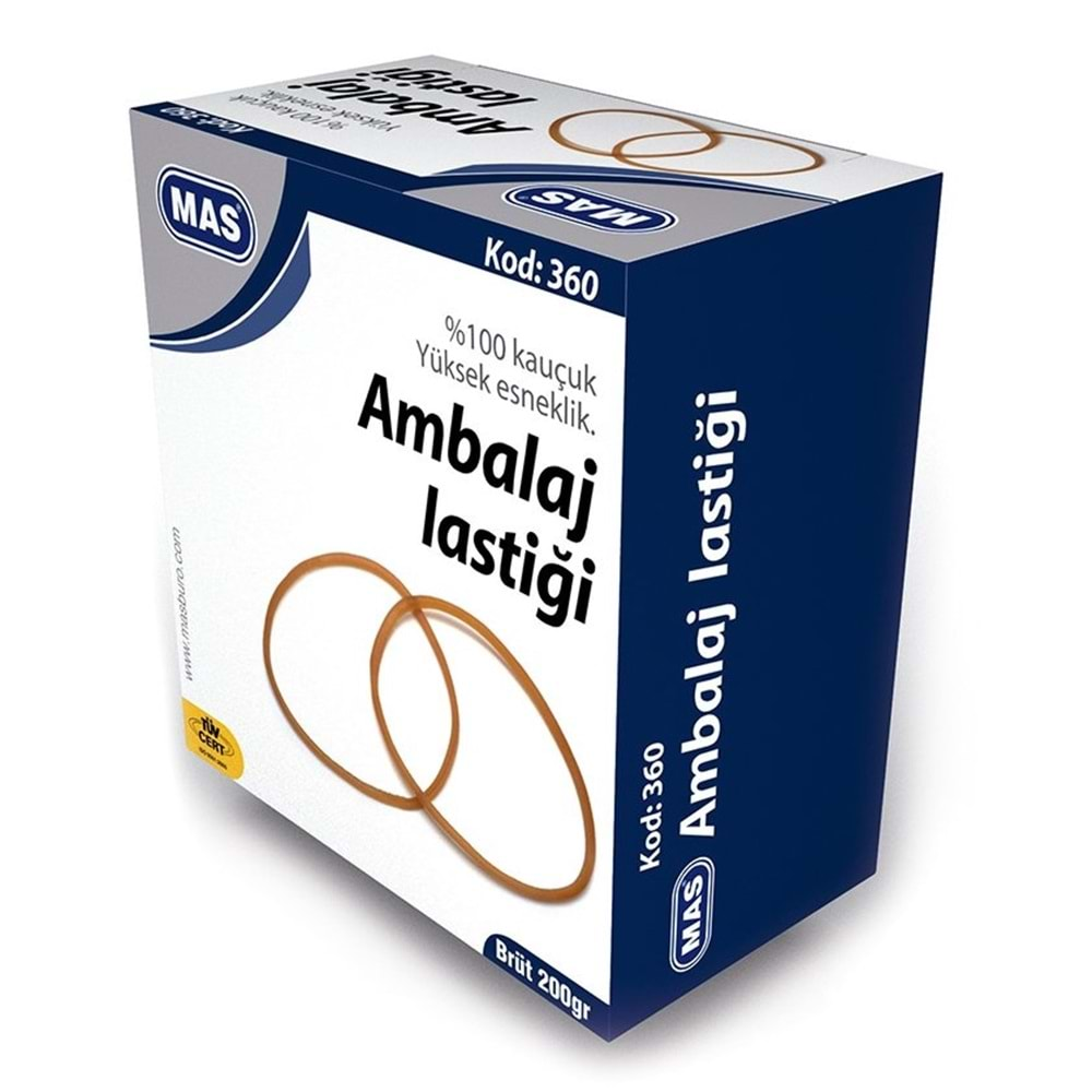 Mas Midi Ambalaj Lastiği 200 gr. %100 Kauçuk Kod: 360