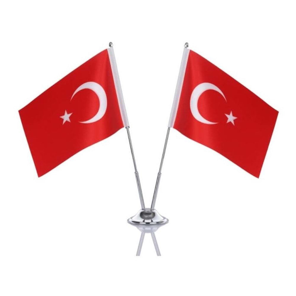 Vatan Çiftli Masa Bayrak Direği ve Bayrağı Kod:302
