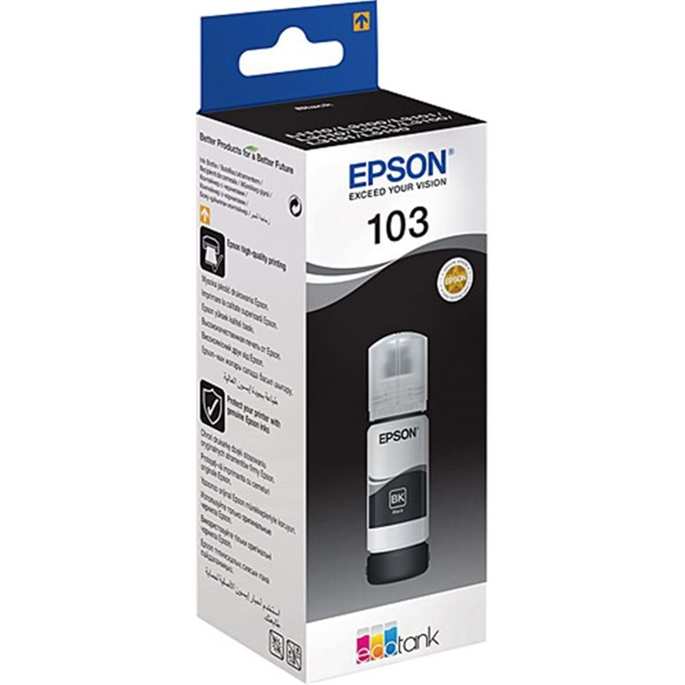 Epson 103 Orijinal Siyah Black Mürekkep 65 ml