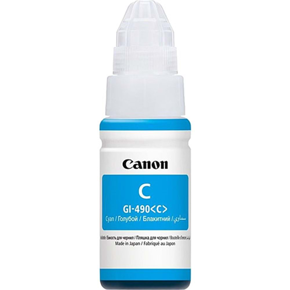 Canon GI-490C Orijinal Cyan Mürekkep 70 ml