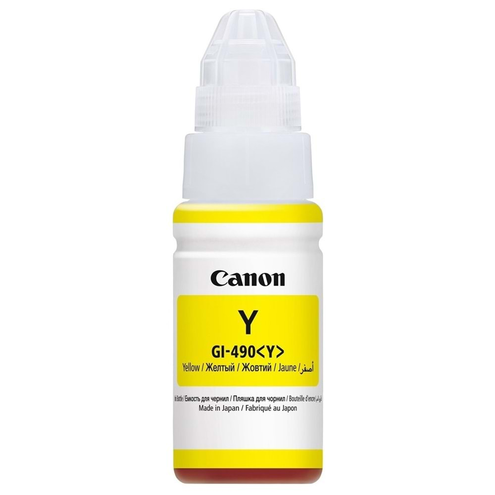 Canon GI-490Y Orijinal Yellow Mürekkep 70 ml