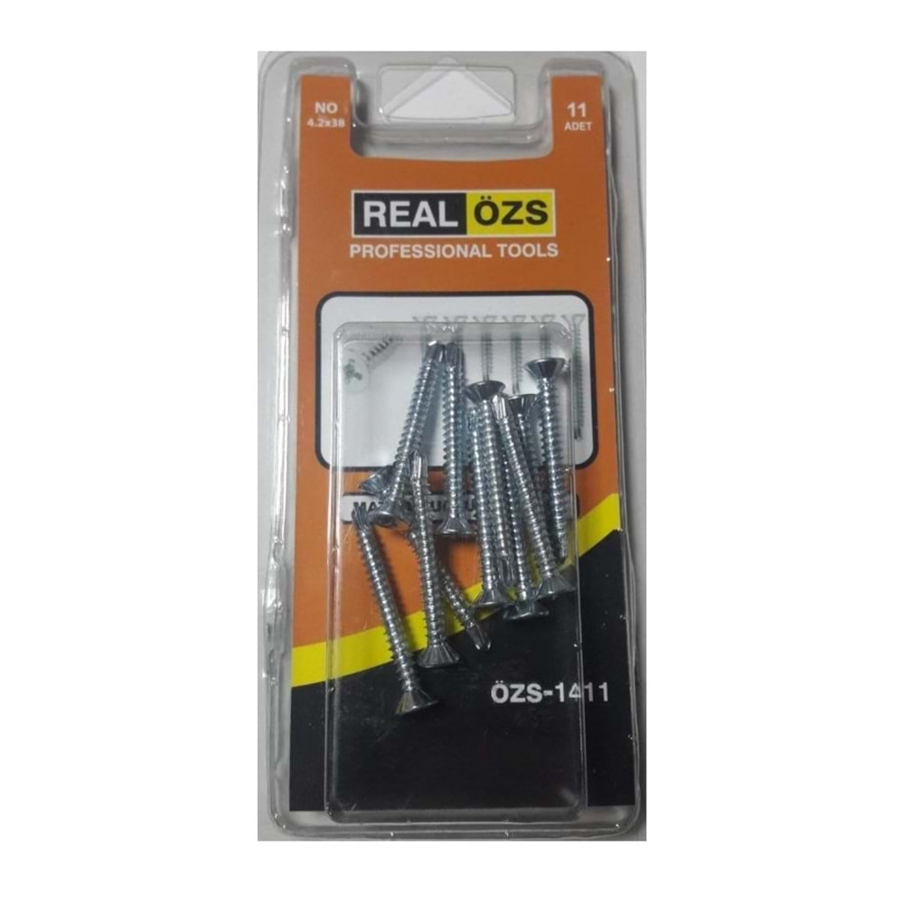 Real ÖZS-1411 11 li Sunta Vidası No: 4.2 x 38 mm