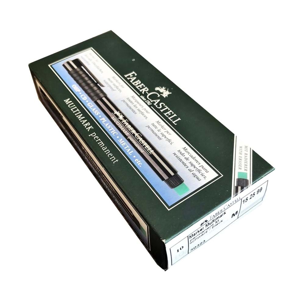 Faber Castell Permanent Asetat Kalemi Cd Kalemi M Siyah 10 Ad