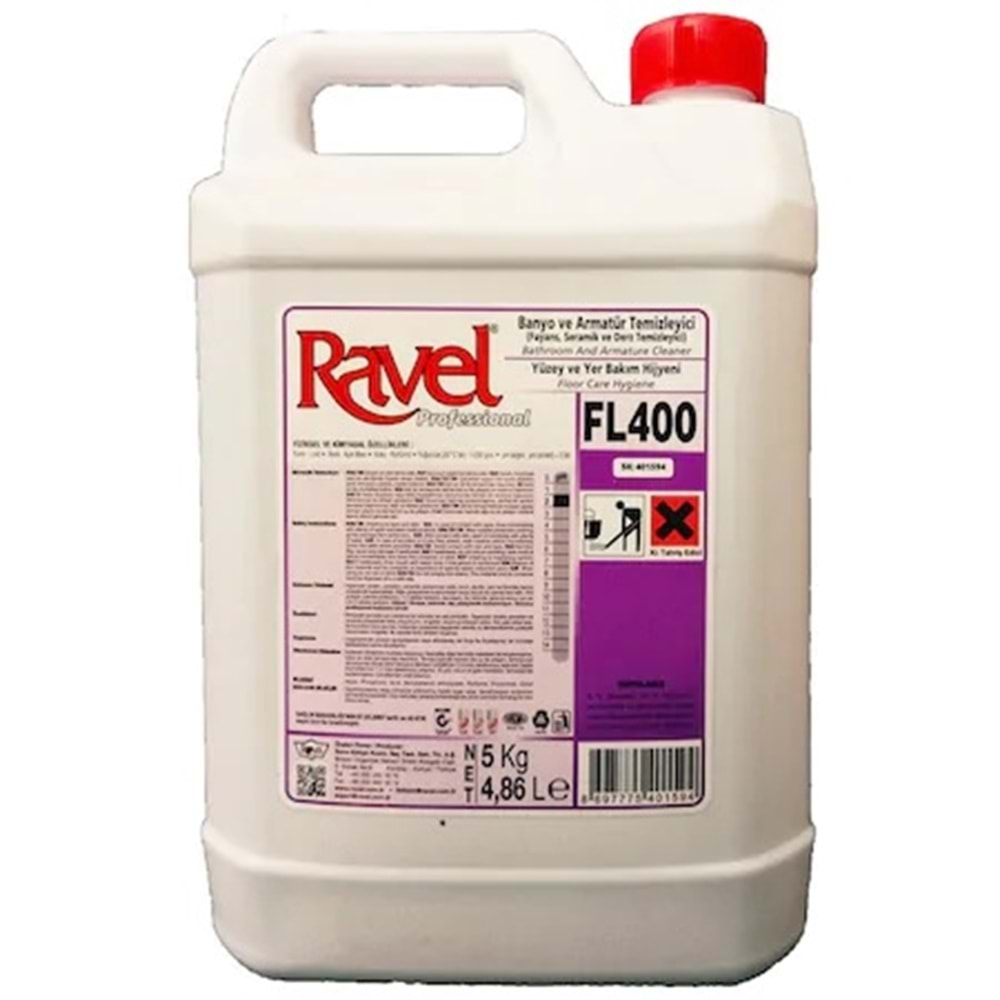 Ravel Banyo ve Armatür Temizleyici 5 kg. FL400