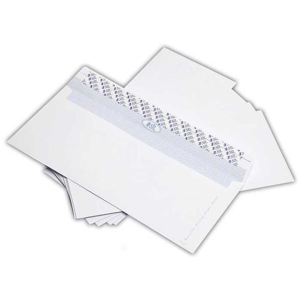 Diplomat Zarfı Pencereli Silikonlu 100 Adet 105x240 mm