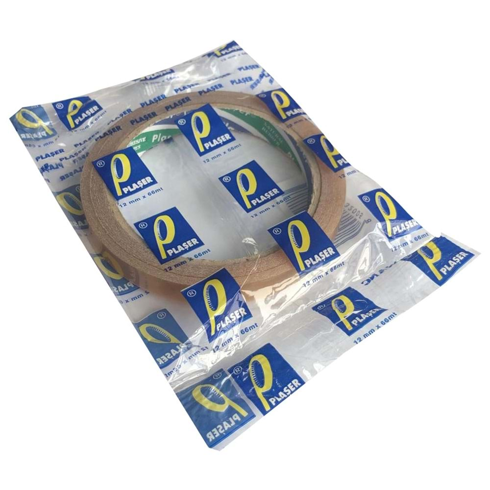 Plaşer Selobant Para Bandı 12 mm x 66 metre (Solvent) 12 Adet