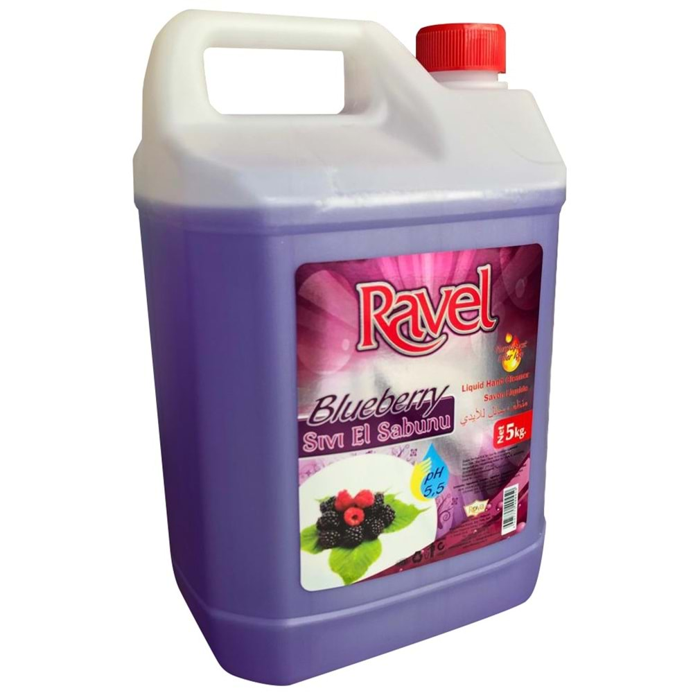 Ravel Sıvı Sabun Blueberry Böğürtlen 5 kg. PR140