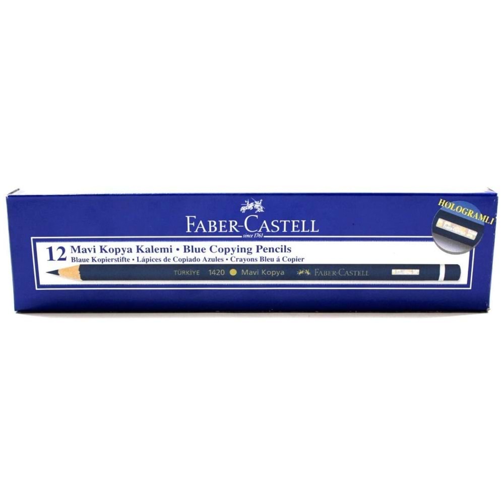 Faber Castel Mavi Kopya Kalemi 12 Adet (1 Kutu)