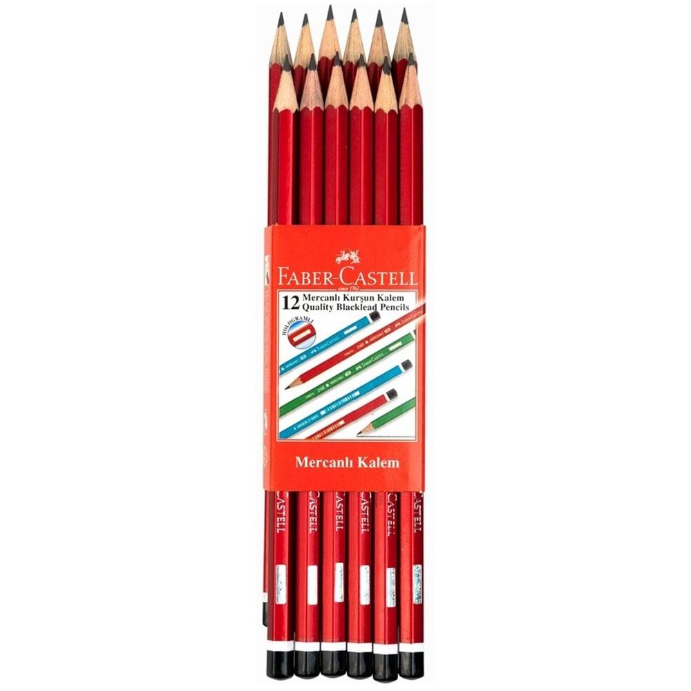 Faber Castell Mercanlı Kurşun Kalem 12 Adet