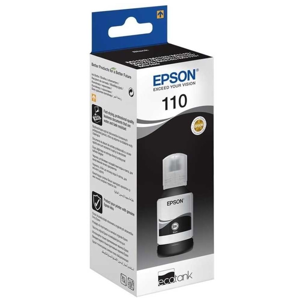 Epson Orijinal 110 Mürekkep Siyah