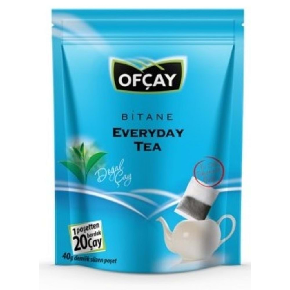 Ofçay Bitane Everyday Siyah Çay 40 gr. Demlik Süzen Poşet 1 kg