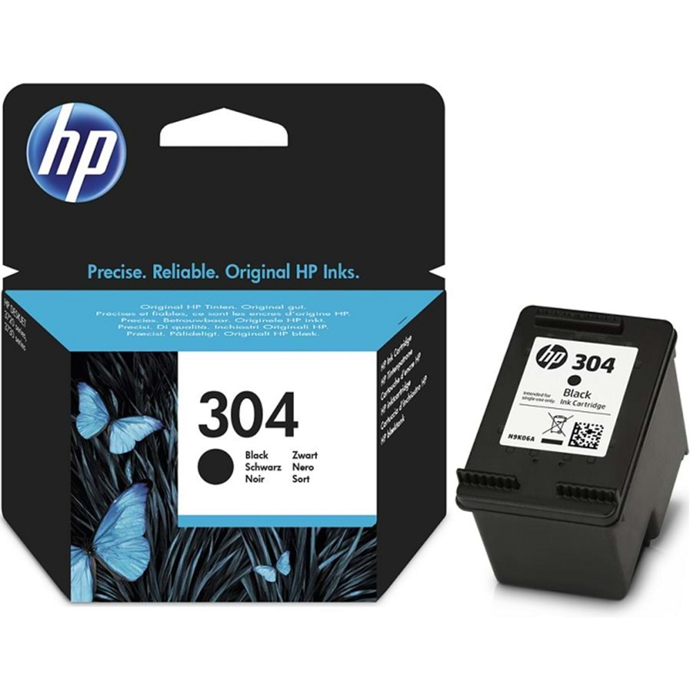 HP 304 Siyah Mürekkep Kartuşu N9K06AE