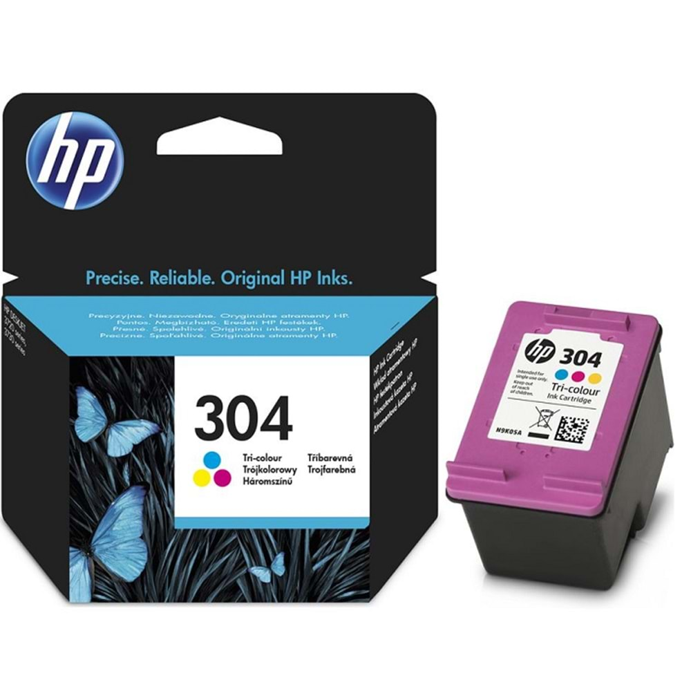 HP 304 Üç Renkli Mürekkep Kartuşu N9K05AE