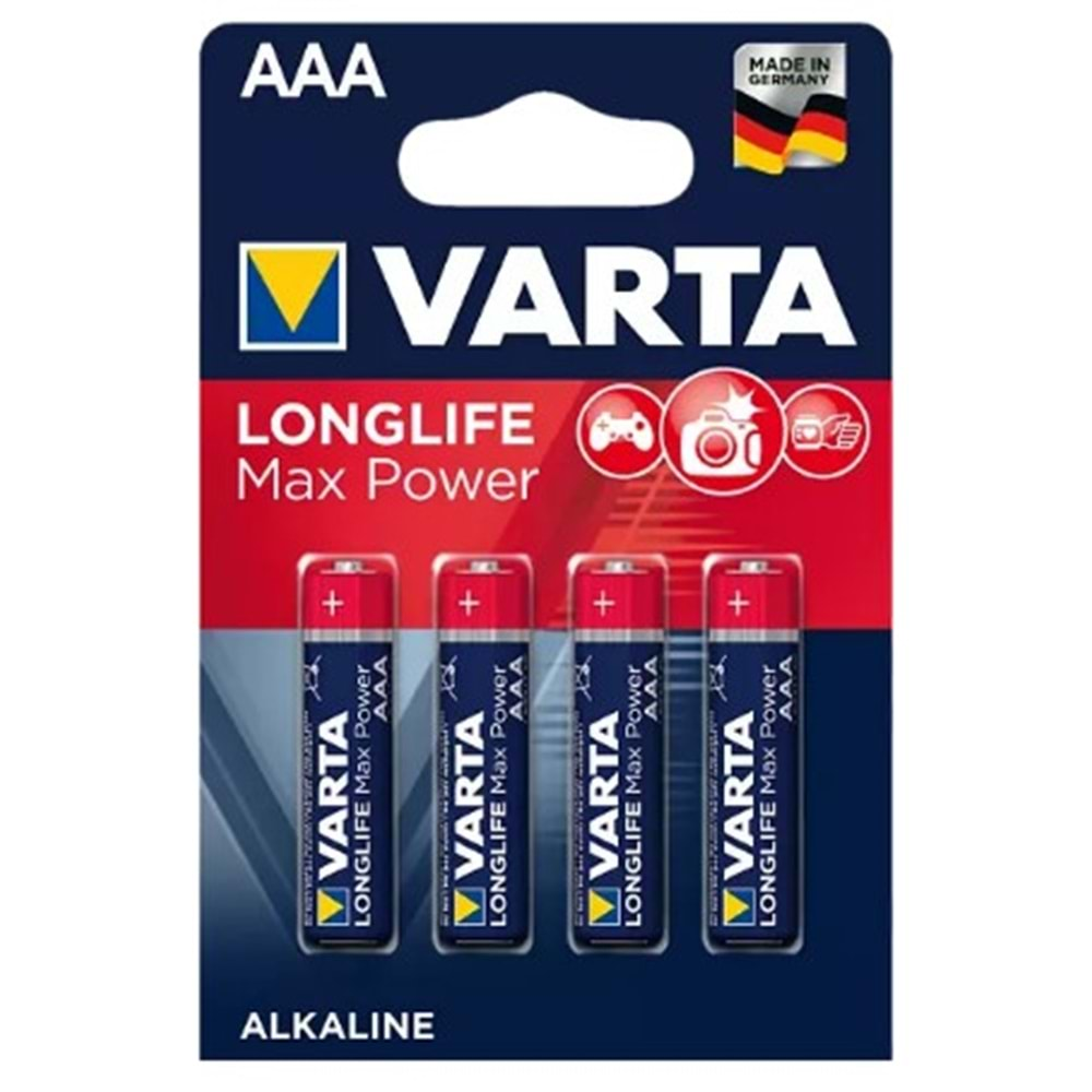 Varta Max Power İnce Kalem Pil AAA 4 Adet