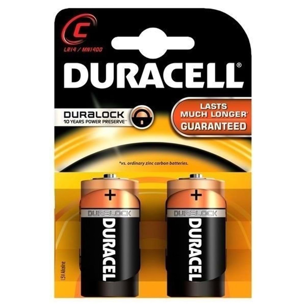 Duracell C Boy Büyük Pil 2 li