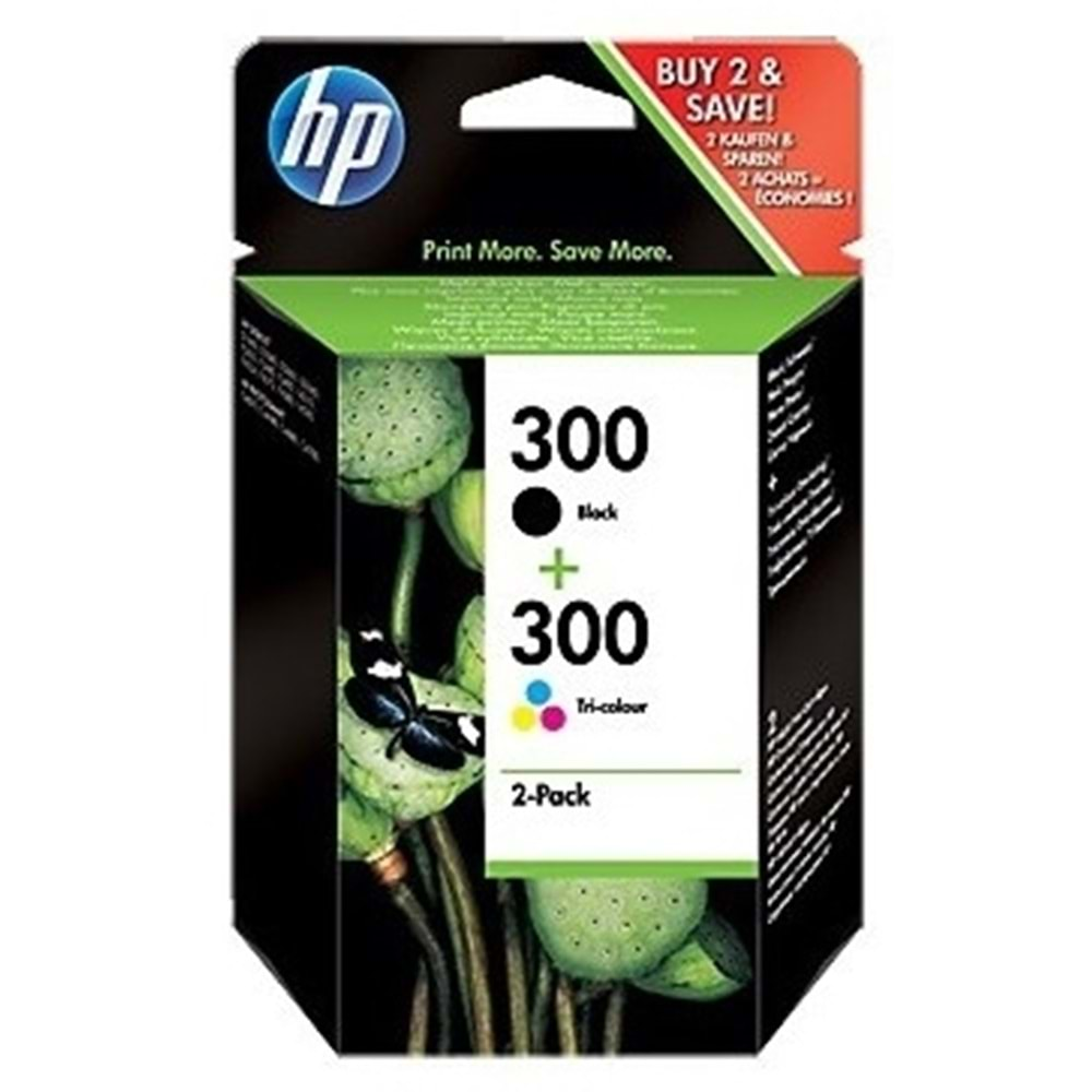 HP 304 2 li Paket Siyah/Üç renkli Orijinal Set Kartuş