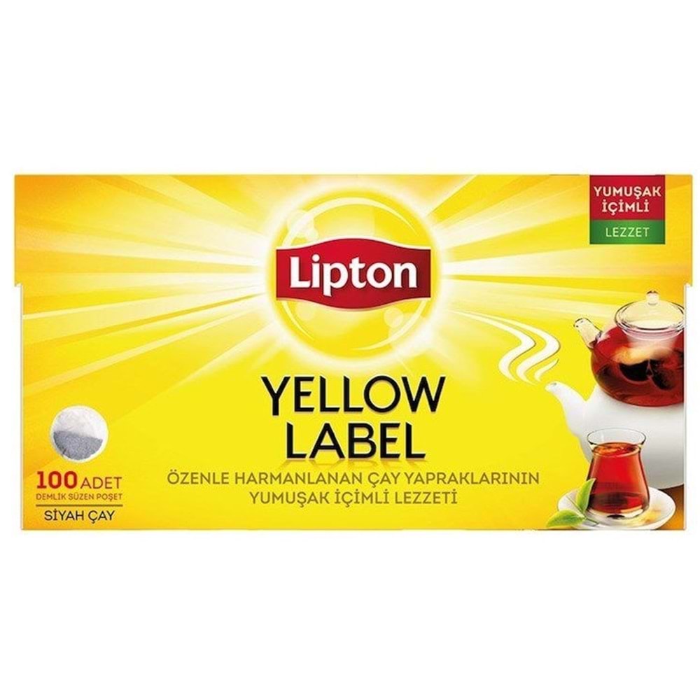 Lipton Yellow Label Sarı Demlik 100 lü