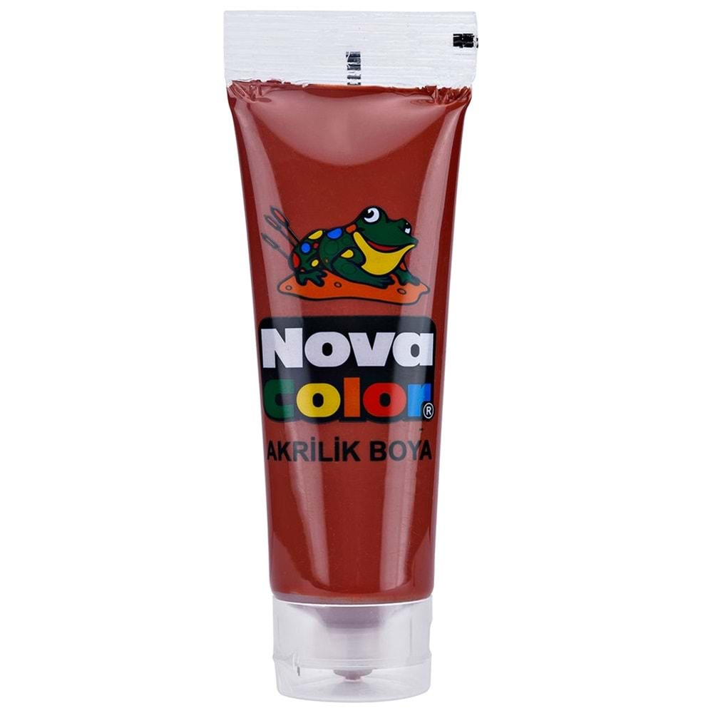 Nova Color Akrilik Kahverengi Tüp Boya 75 gr.