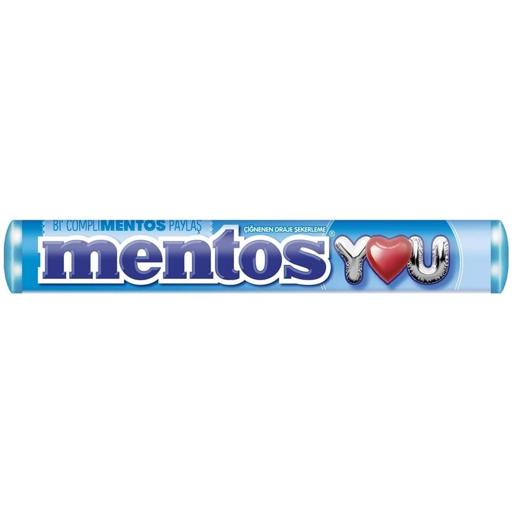 Mentos Çiğnenen Draje Şekerleme Nane Aromalı 37,5 gr.