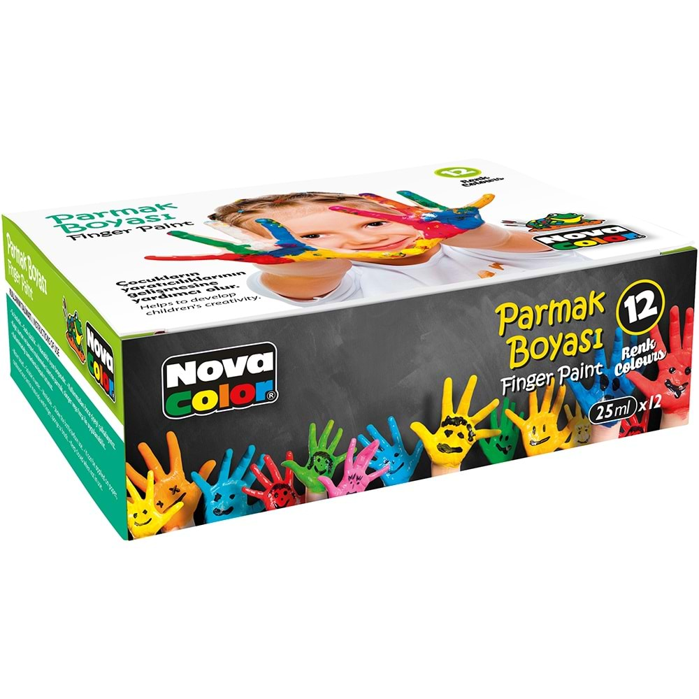 Nova Color Parmak Boyası 25ml x12 Renk