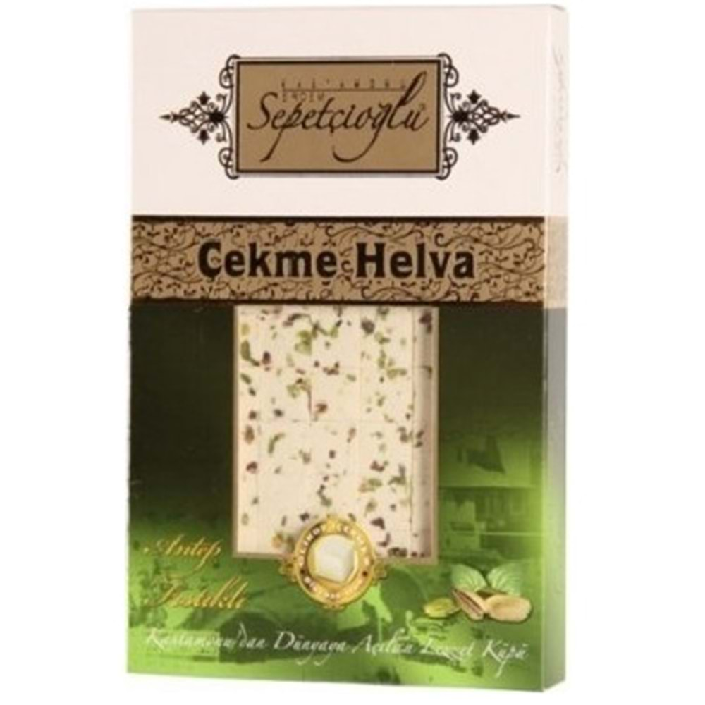 Sepetçioğlu Antep Fıstıklı Çekme Helva 280 gr.