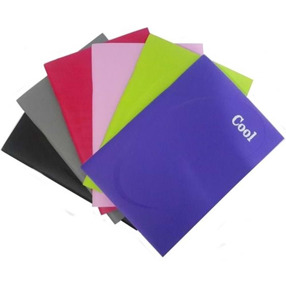 Keskin Color Cool Plastik Kapak A5 40 Yaprak Çizgili Defter