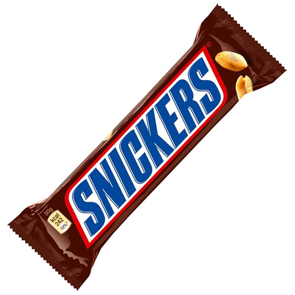 Snickers Yer Fıstıklı Çikolata Bar 50 gr.