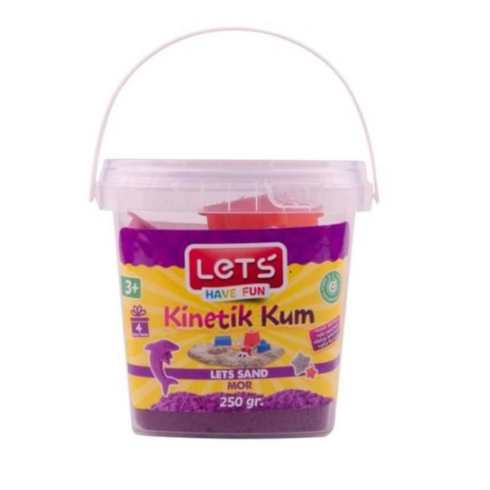 Lets Kinetik Kum Mor 250 gr. Plastik Kutu