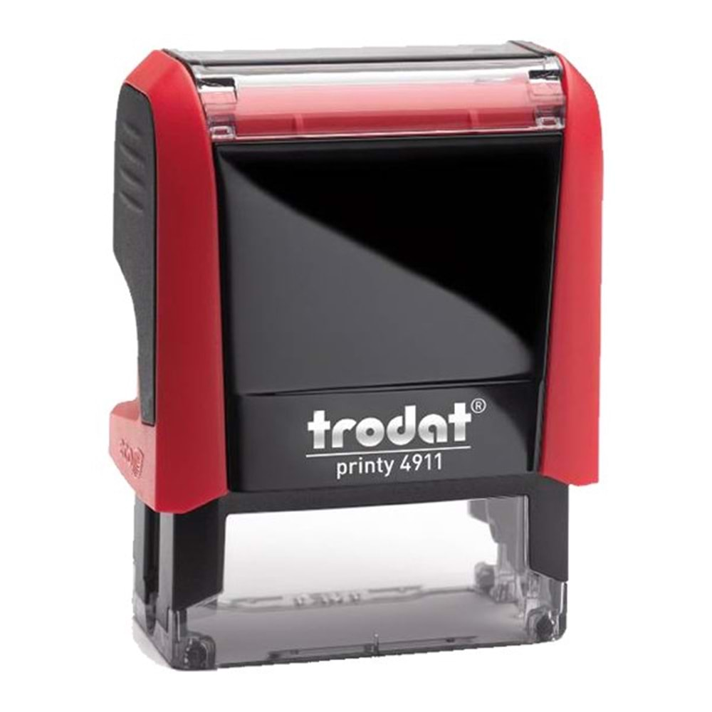 Trodat Printy 4911 Kırmızı Gövde Kırmızı Keçe Kaşe 38x14 mm