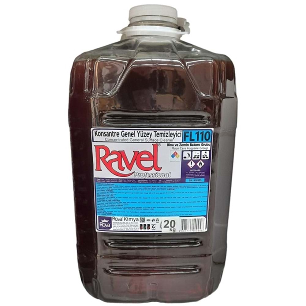 Ravel Genel Amaçlı Yüzey Temizleyici Pembe 20 kg. FL110