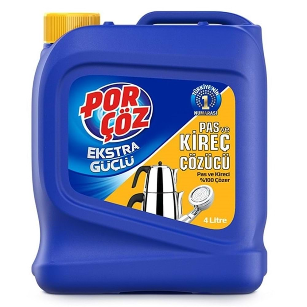 Porçöz Kireç ve Pas Çözücü 4000 ml. (4 lt.)