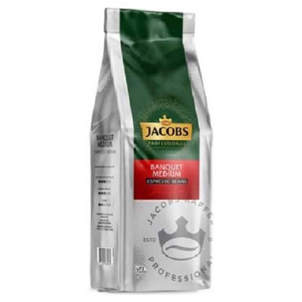 Jacobs Banquet Medium Espresso Çekirdek Kahve 1000 gr.