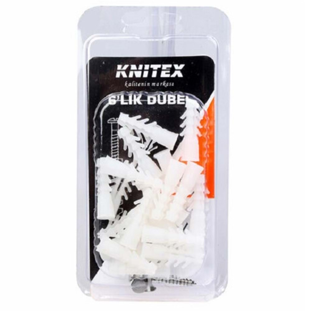 Knitex Hırdavat Seti Dubel Plastik 6Lık 20 Li KTX 2599