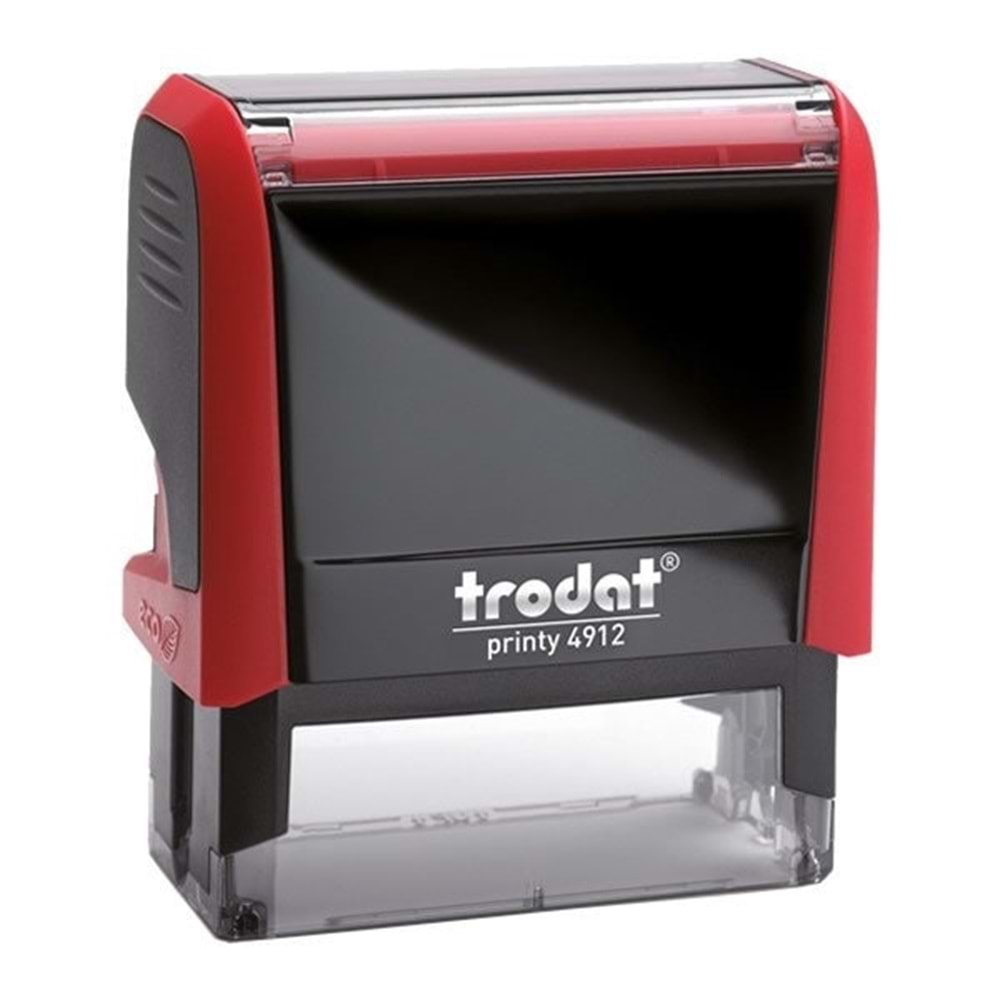 Trodat Printy 4912 Kırmızı Gövde Kırmızı Renk Kaşe 47x18 mm